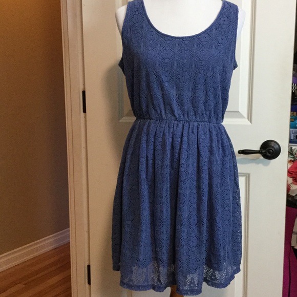 cornflower blue summer dress